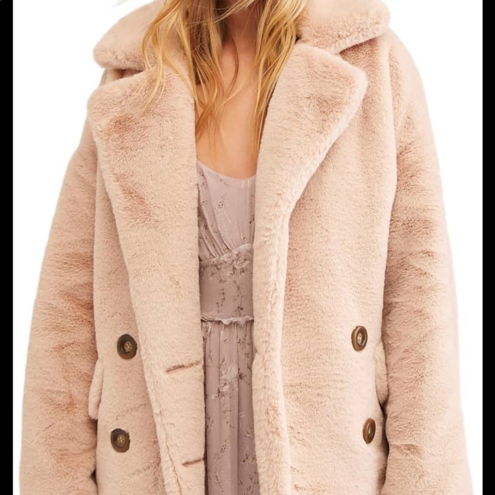 Free People Kate Faux Fur Coat